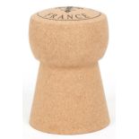 Large novelty Champagne cork design stool, 48cm high : For further information on this lot please