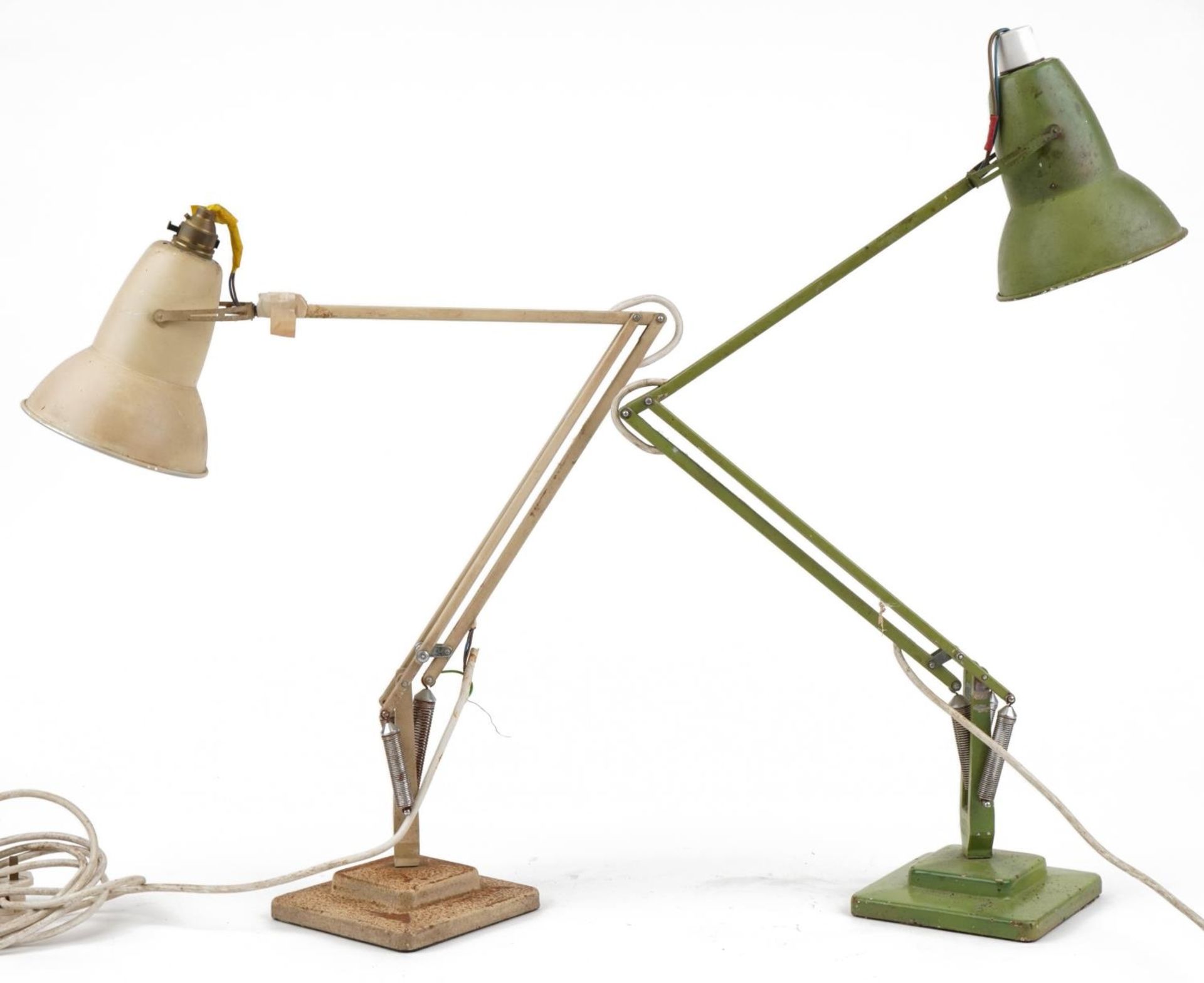 Two vintage Herbert Terry two step Anglepoise lamps : For further information on this lot please - Image 3 of 4