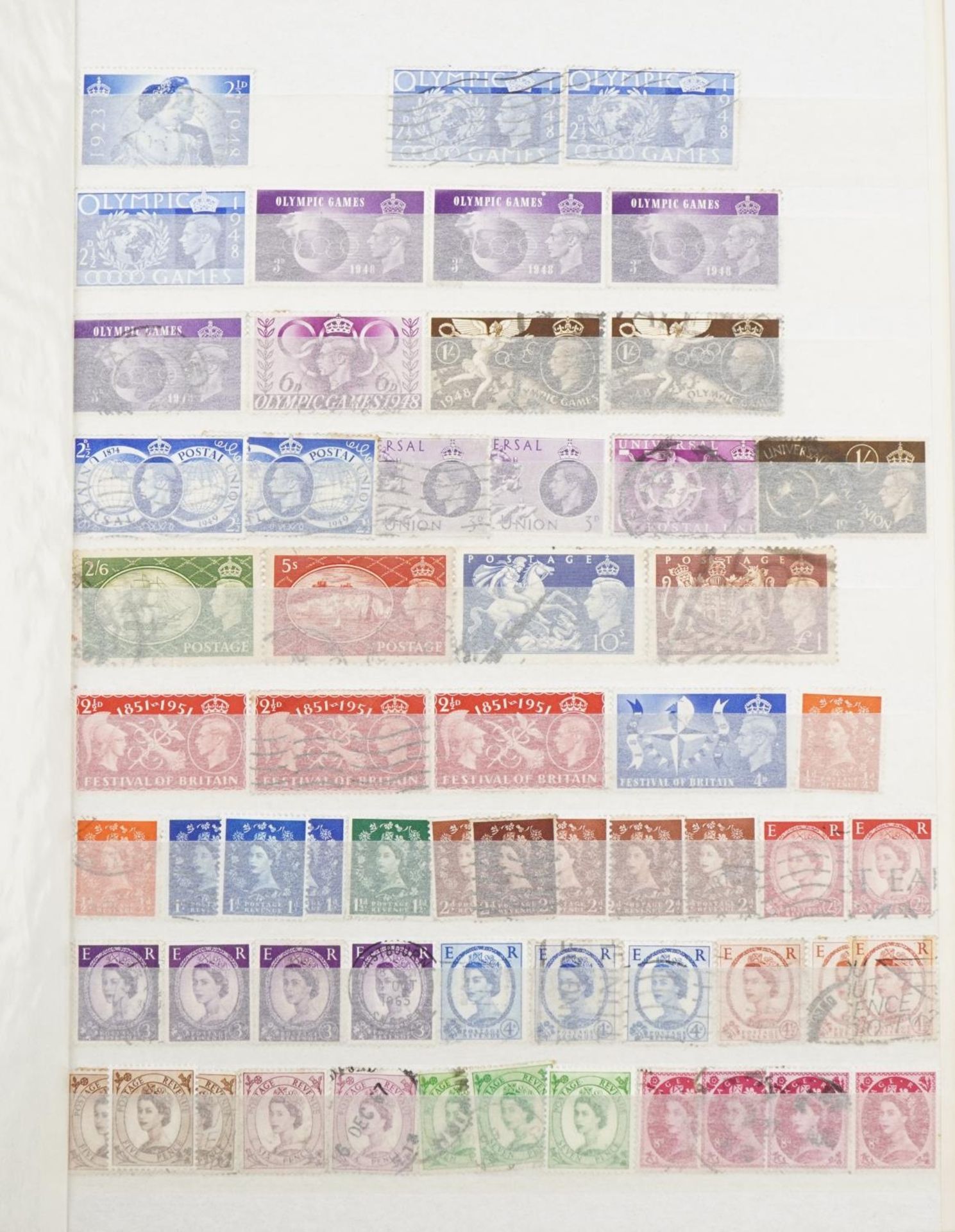 Victorian and later British stamps arranged in a stock book including Penny Reds : For further - Image 3 of 7