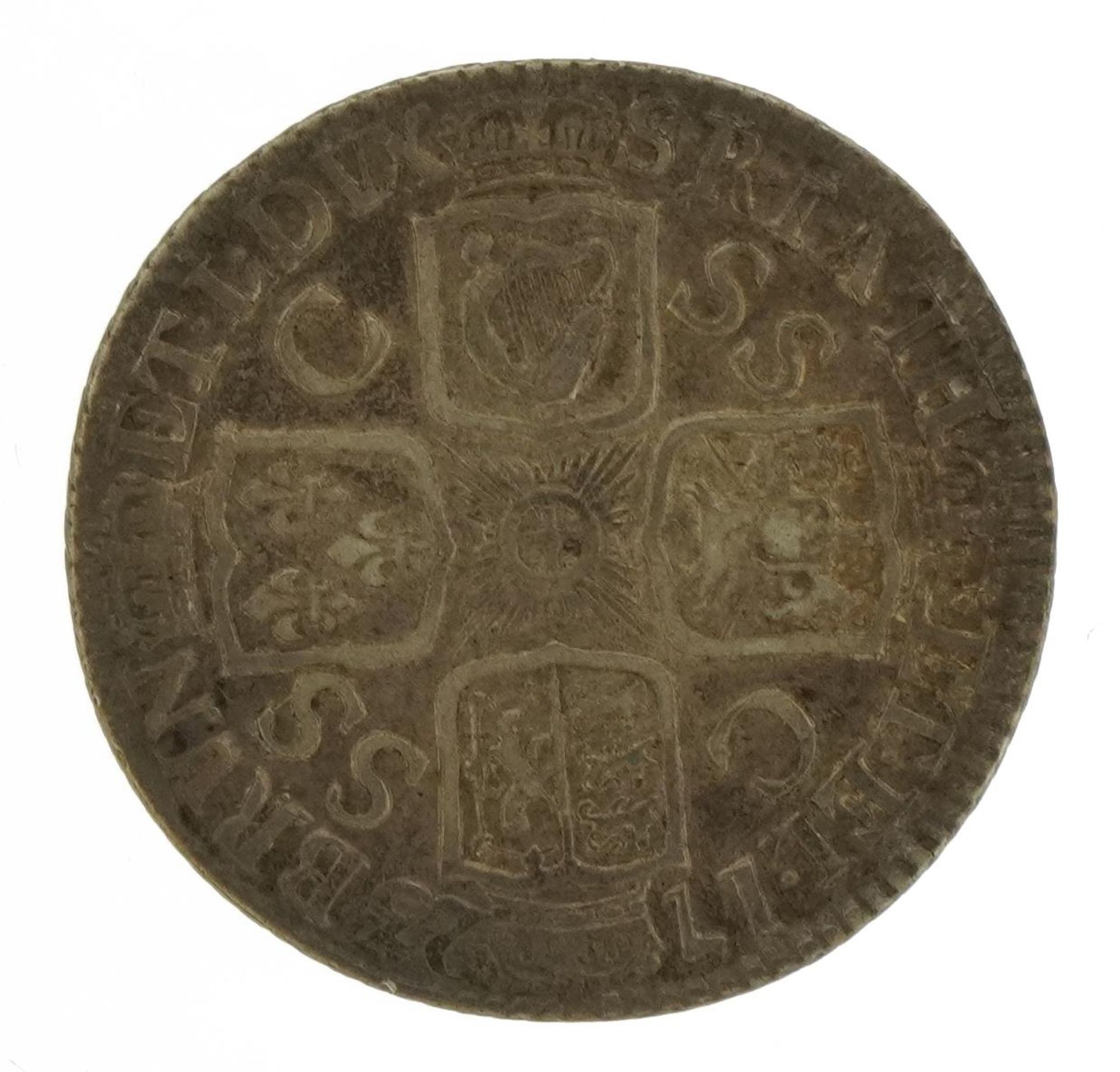 George I 1723 silver shilling, second bust : For further information on this lot please visit