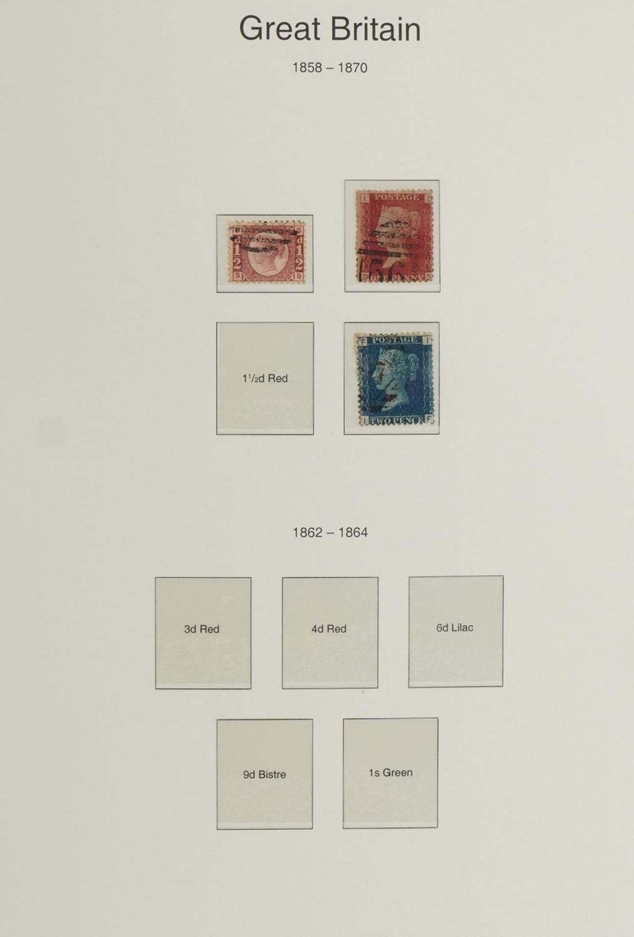 Victorian and later British stamps and covers arranged in an album including Penny Reds : For - Bild 2 aus 13