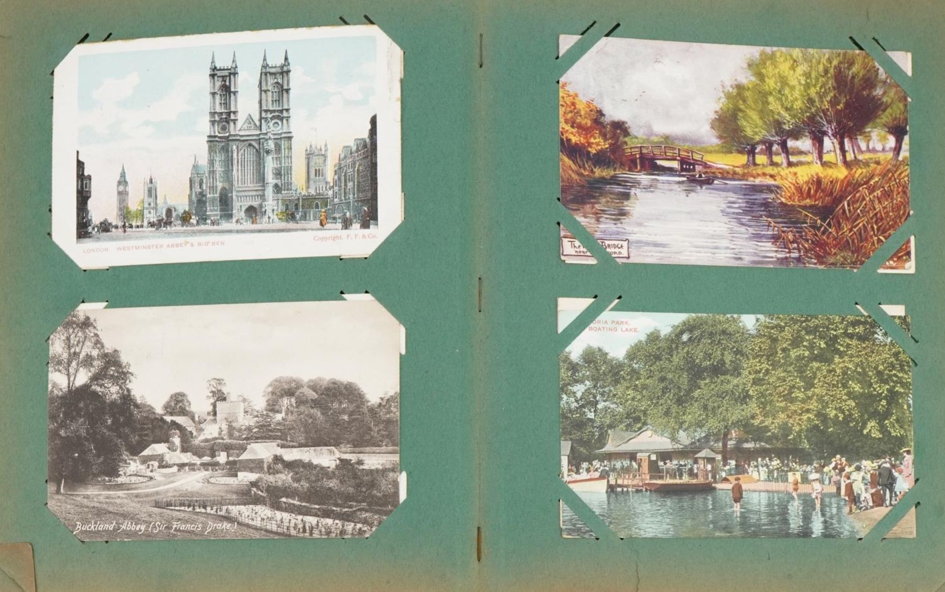 Collection of topographical postcards arranged in two albums, some real photographic, including - Image 6 of 10