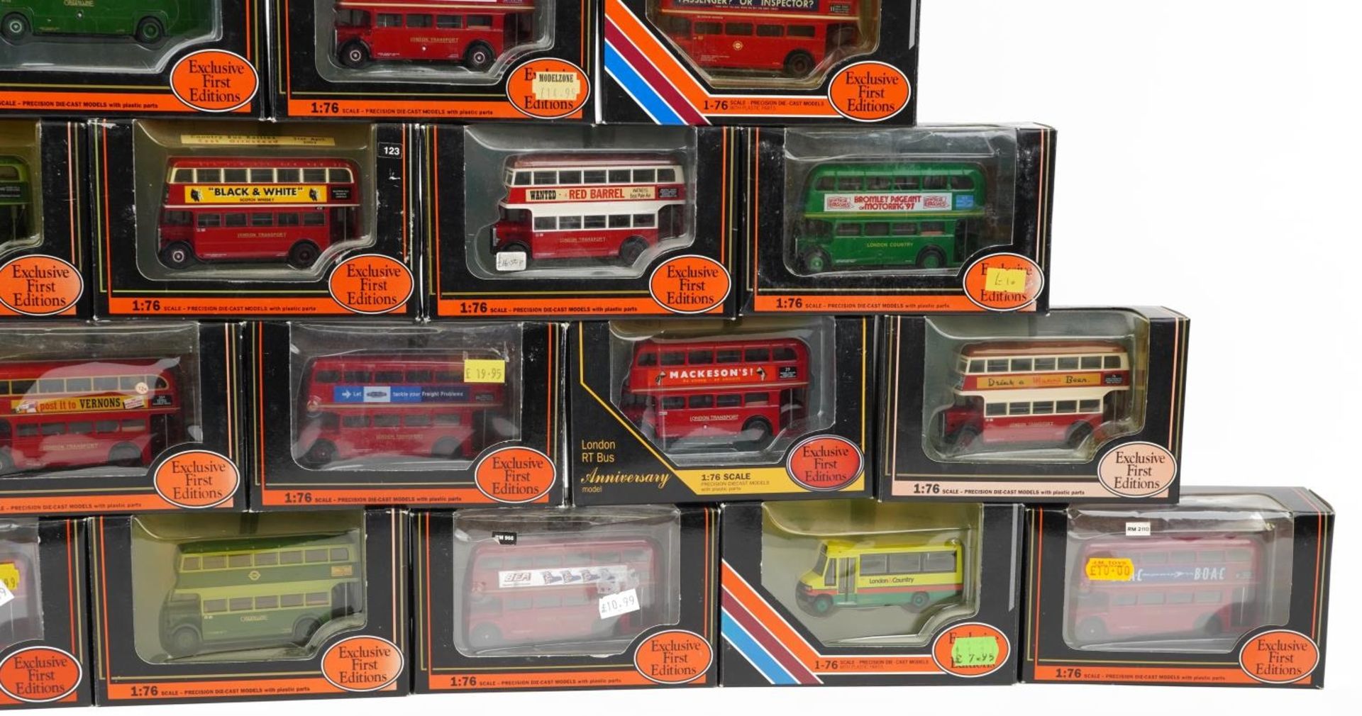 Twenty Exclusive First Editions 1:76 scale diecast model buses with boxes : For further - Image 4 of 4