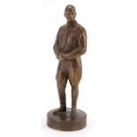 Patinated bronze desk sculpture of Adolf Hitler, 28cm high : For further information on this lot