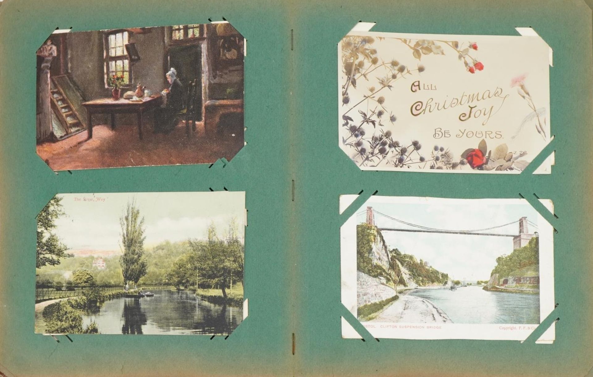 Collection of topographical postcards arranged in two albums, some real photographic, including - Image 8 of 10