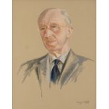 Michael Ford 1969 - Head and shoulders portrait of Colonel William Bingham, father of W J Bingham,