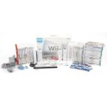 Nintendo Wii Sports games console with box, controllers, accessories and a collection of games : For