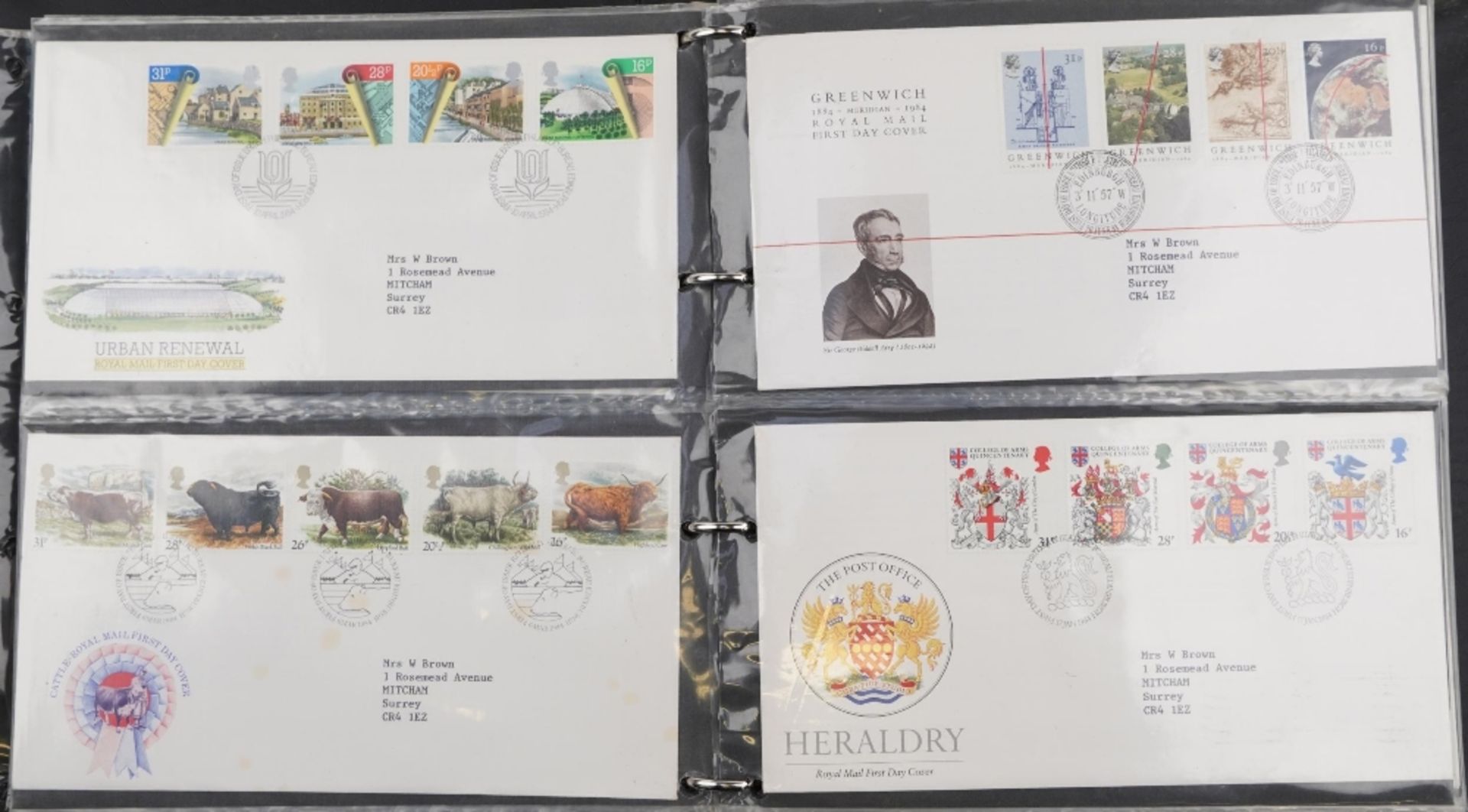 Collection of Royal Mint presentation packs and first day covers arranged in two folders : For - Bild 11 aus 14