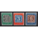 Three German 1945 mint stamps : For further information on this lot please visit Eastbourneauction.