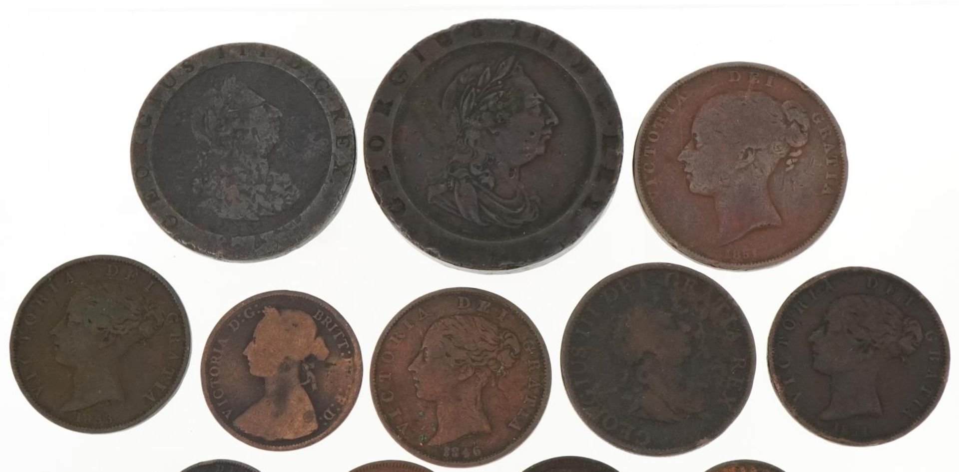George III and later British coinage including Edward VII 1902 third farthing, Victoria Young Head - Image 5 of 6