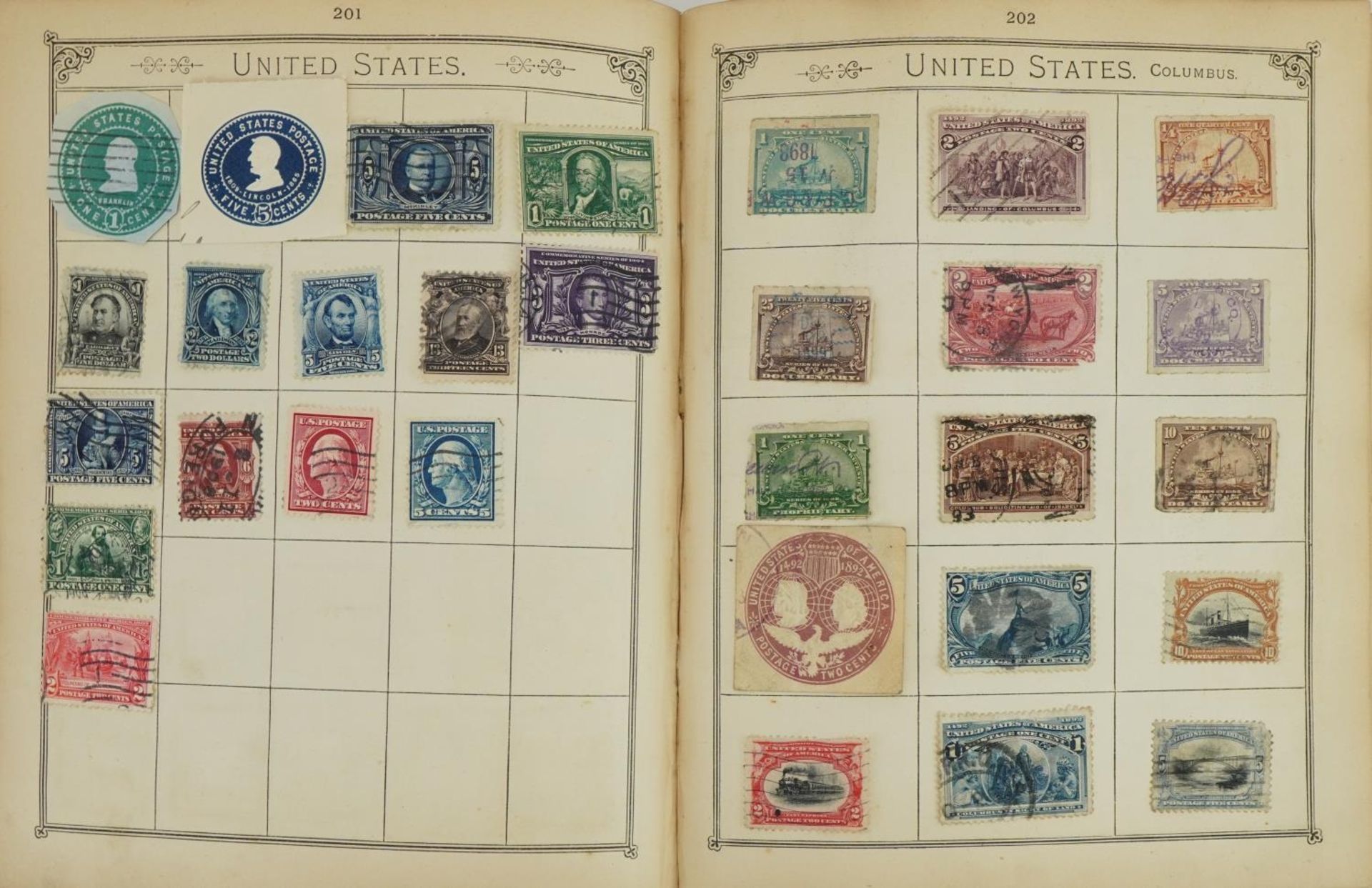 Antique and later Commonwealth and world stamps arranged in an album including Penny Reds : For - Bild 6 aus 8