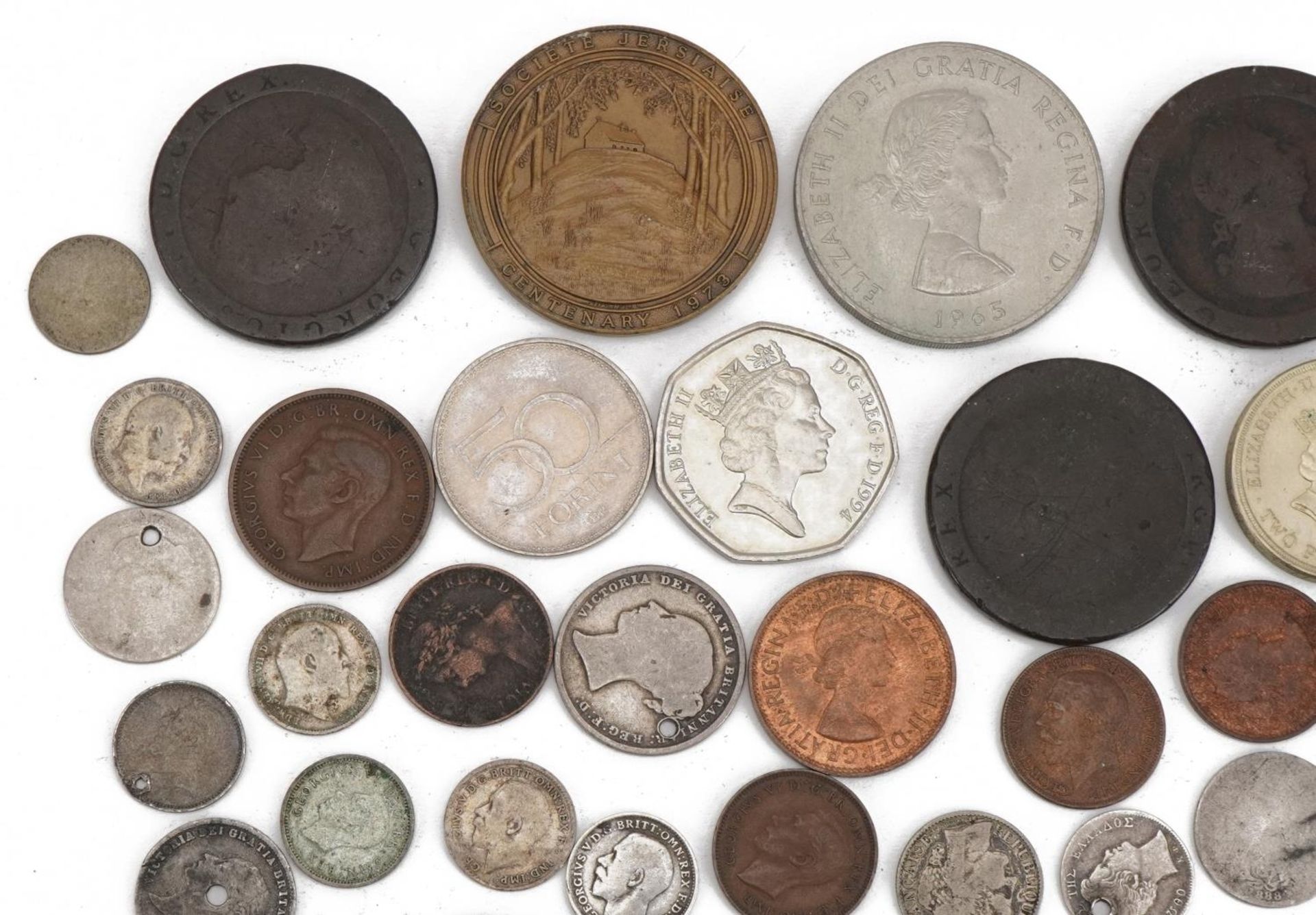 18th century and later British and world coinage, some silver, including threepenny bits and pennies - Image 6 of 8