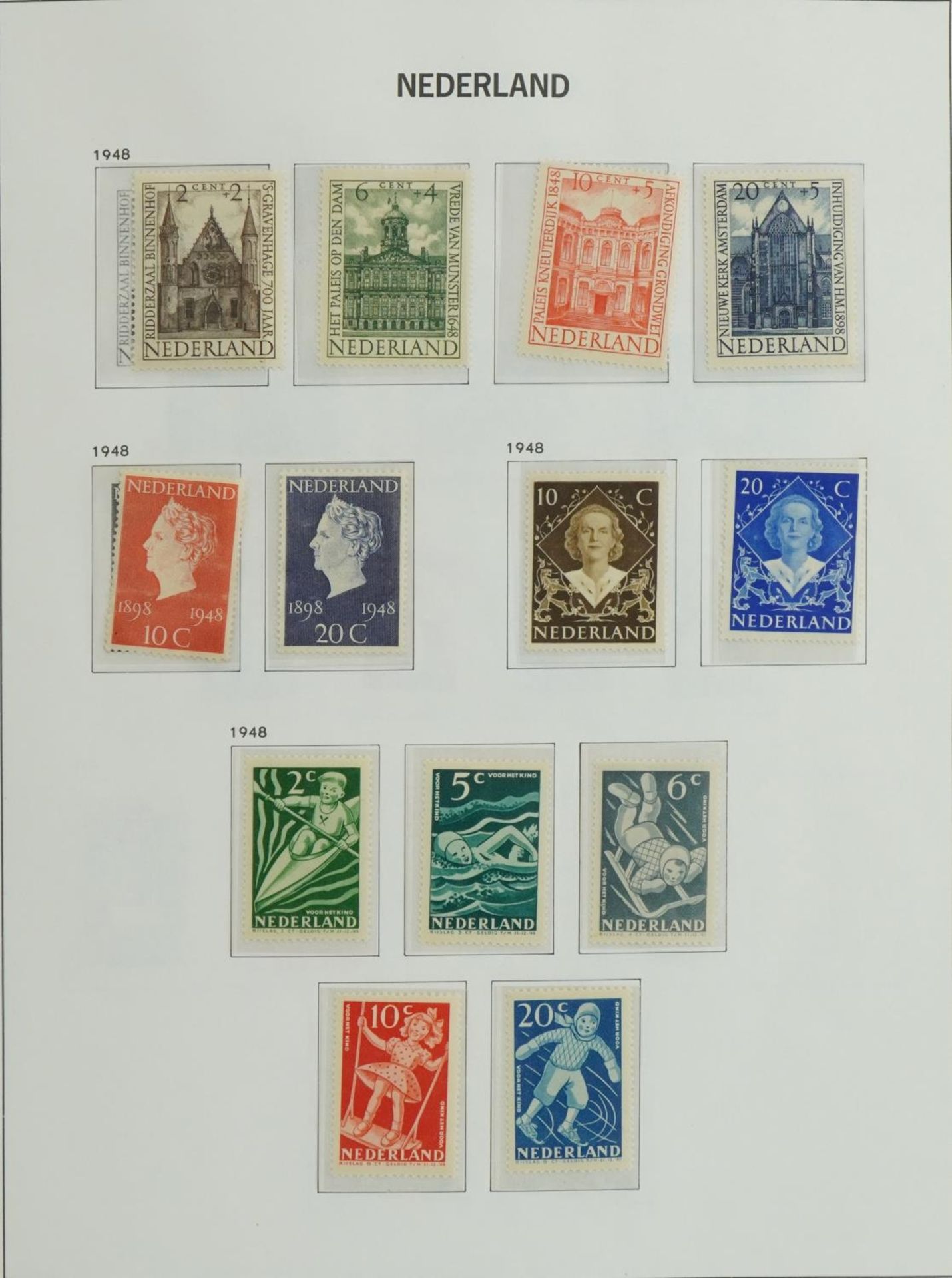 Collection of 20th century Netherlands stamps arranged in an album : For further information on this - Bild 4 aus 6