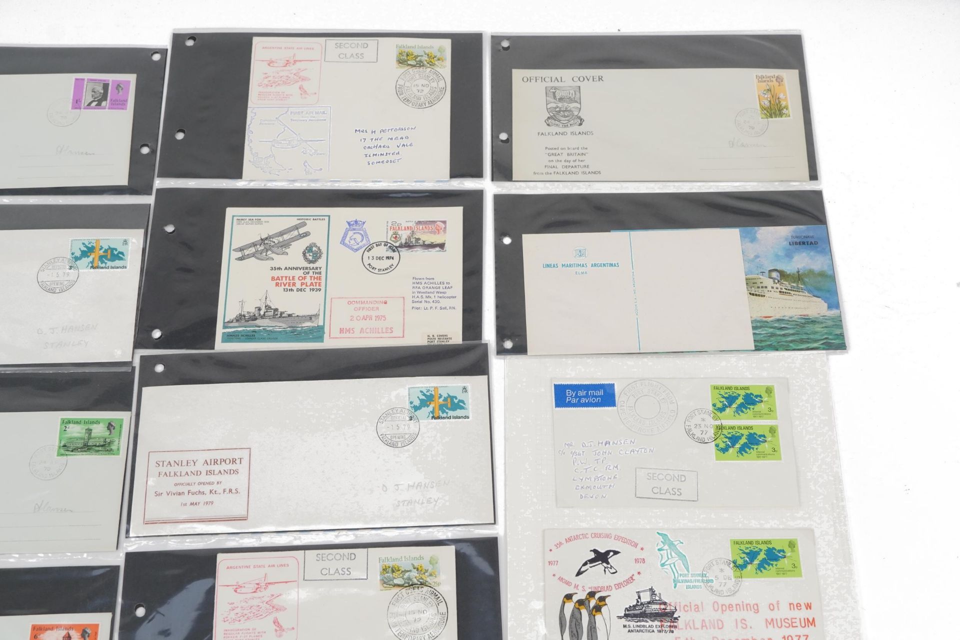 Collection of Falkland Islands thirty two special covers and postcards : For further information - Bild 3 aus 6