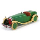 Early 20th century Meccano clockwork car, 31cm in length : For further information on this lot