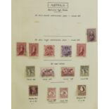 Collection of 20th century Australian stamps arranged in an album : For further information on