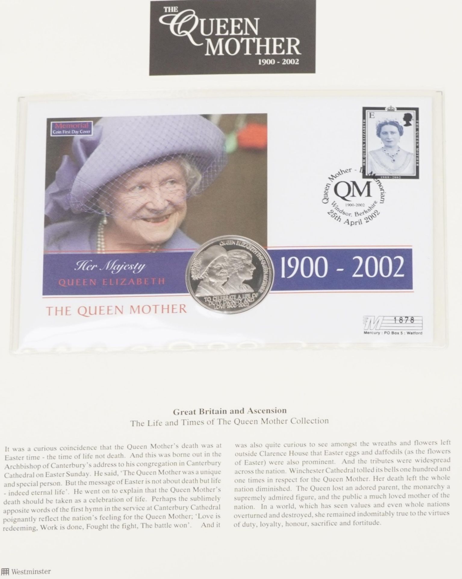 Commemorative coin covers arranged in two albums including The Life and Times of The Queen Mother - Bild 4 aus 11