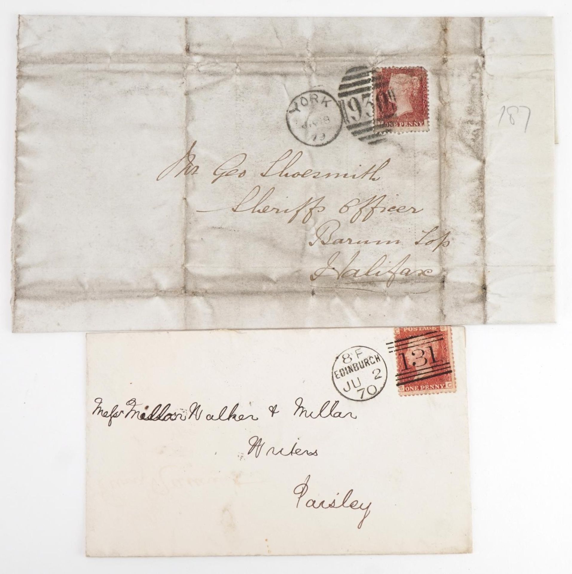 Victorian and later British stamps and covers arranged in an album including Penny Reds : For - Bild 12 aus 13