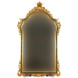 Large gilt framed pier mirror, 104cm x 61cm : For further information on this lot please visit