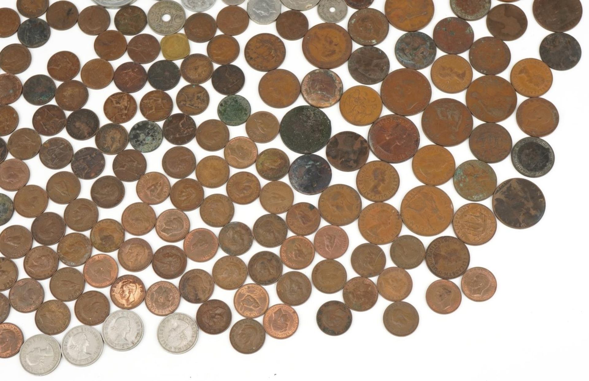 Antique and later British and world coinage and banknotes, some silver, including 1935 Rocking Horse - Image 7 of 7