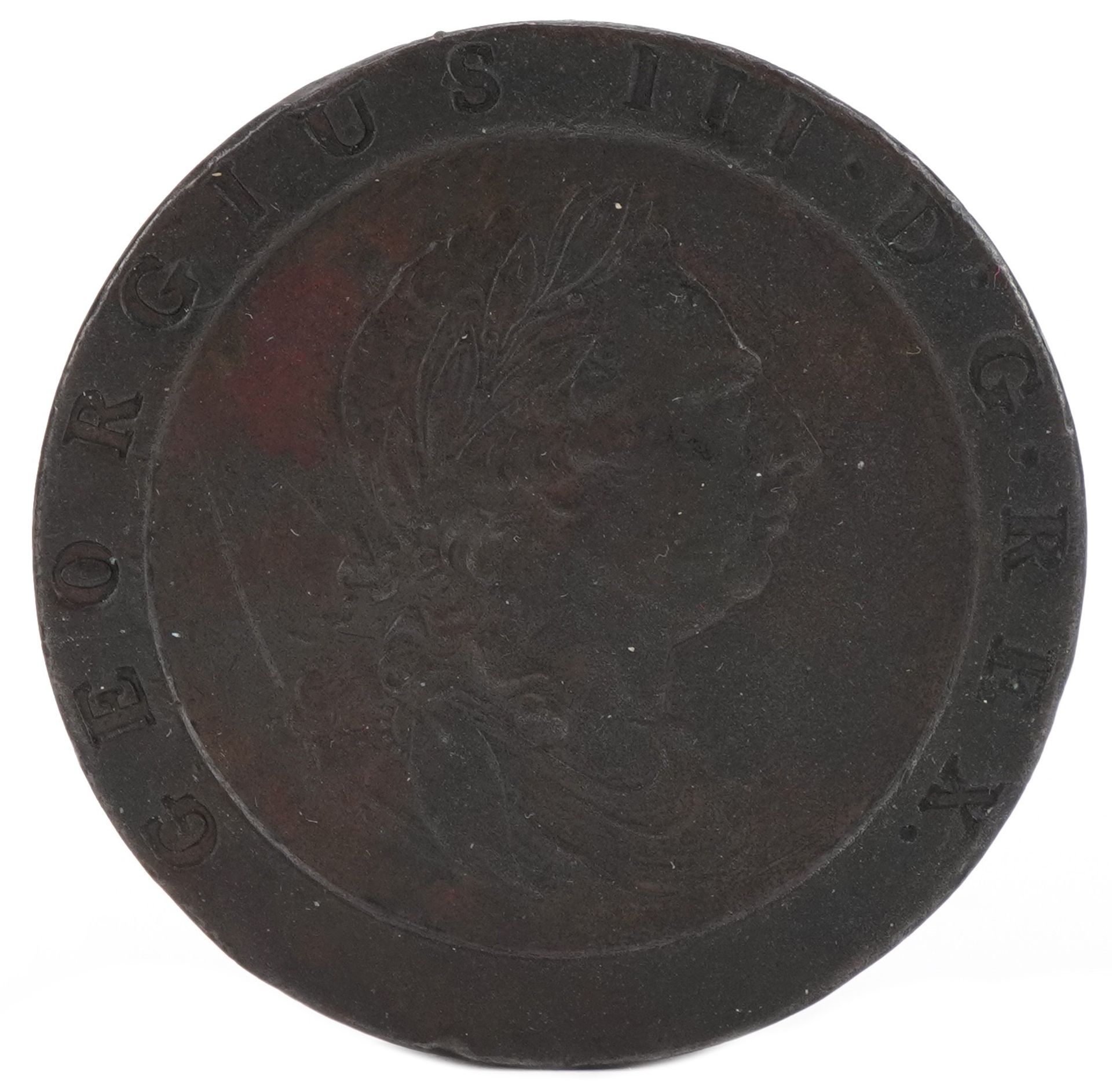 George III 1797 copper Cartwheel penny : For further information on this lot please visit - Image 2 of 3