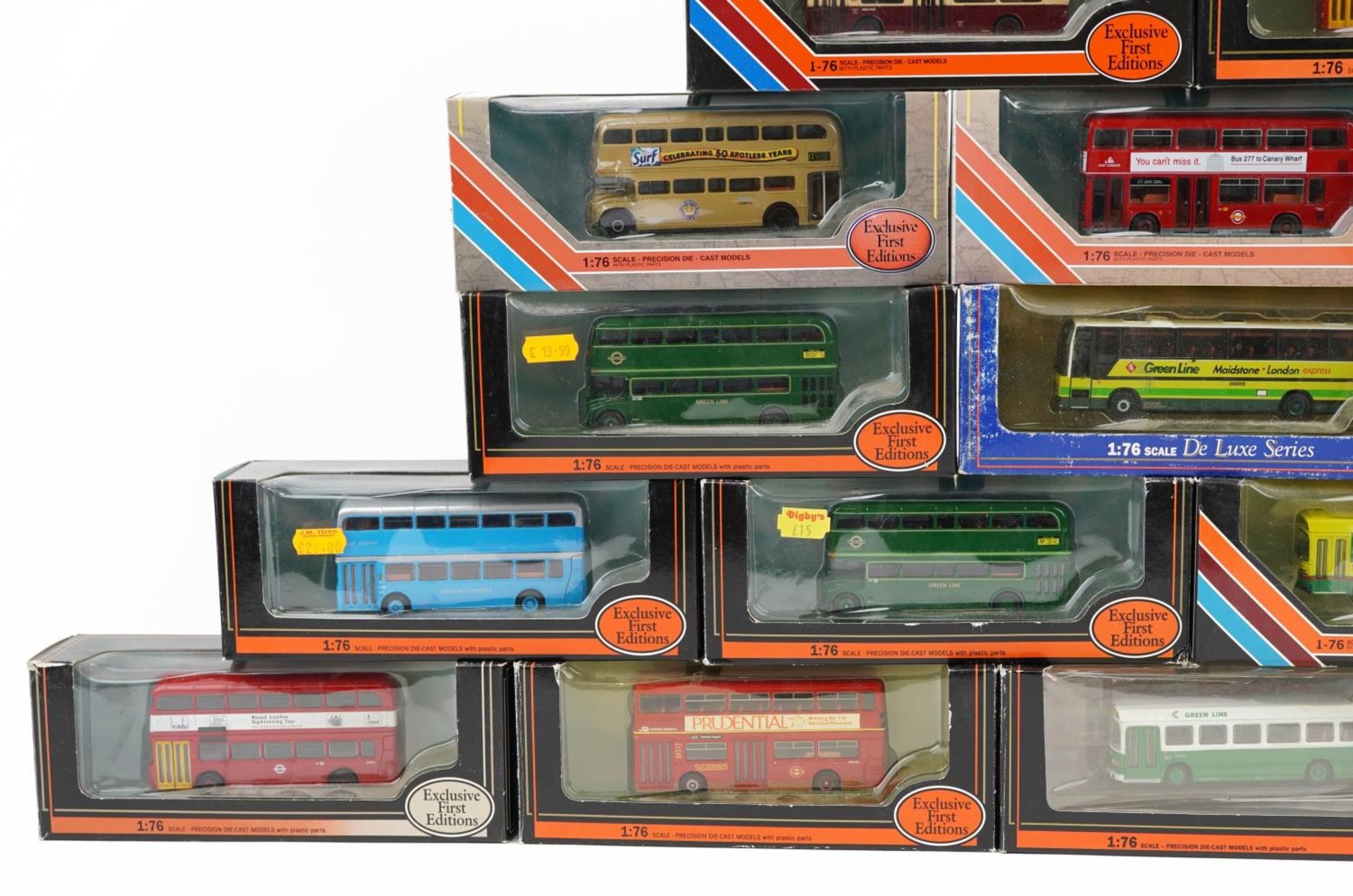 Eighteen Exclusive First Editions 1:76 scale diecast model buses with boxes : For further - Image 3 of 4