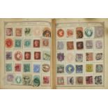 Antique and later Commonwealth and world stamps arranged in an album including Penny Reds : For