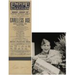 Empire Theatre, Chatham display with ink signatures of Douglas Fairbanks Junior, Loretta Young