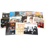 Fifteen vinyl LP records including The Beatles, Steve Miller, The Moody Blues and Wings : For