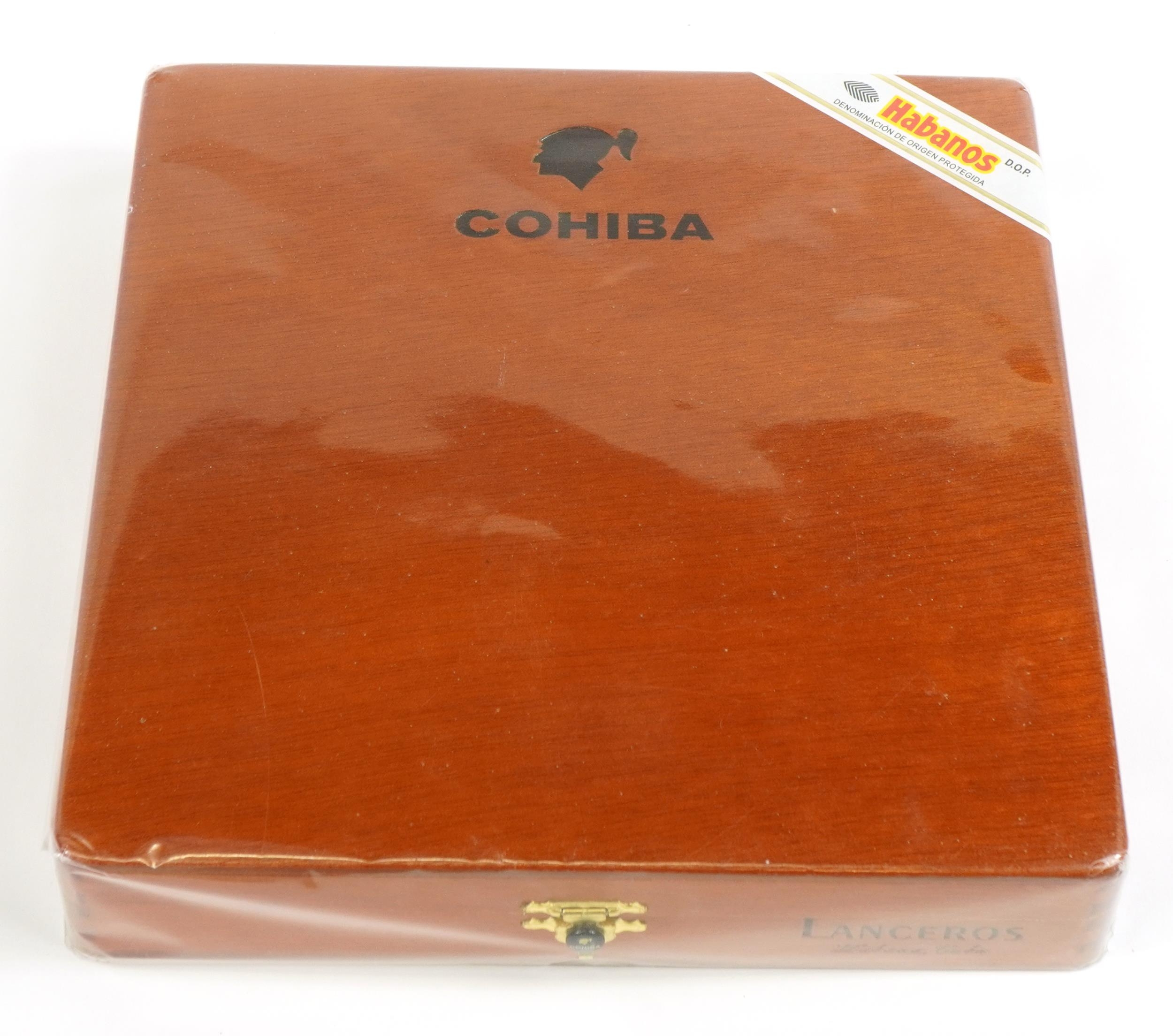 Sealed box of twenty five Cohiba Habanos Lanceros cigars PROVENANCE: Given to the vendor's friend by - Image 2 of 5