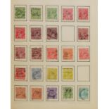 Collection of 19th century and later stamps arranged in an album, predominantly America and