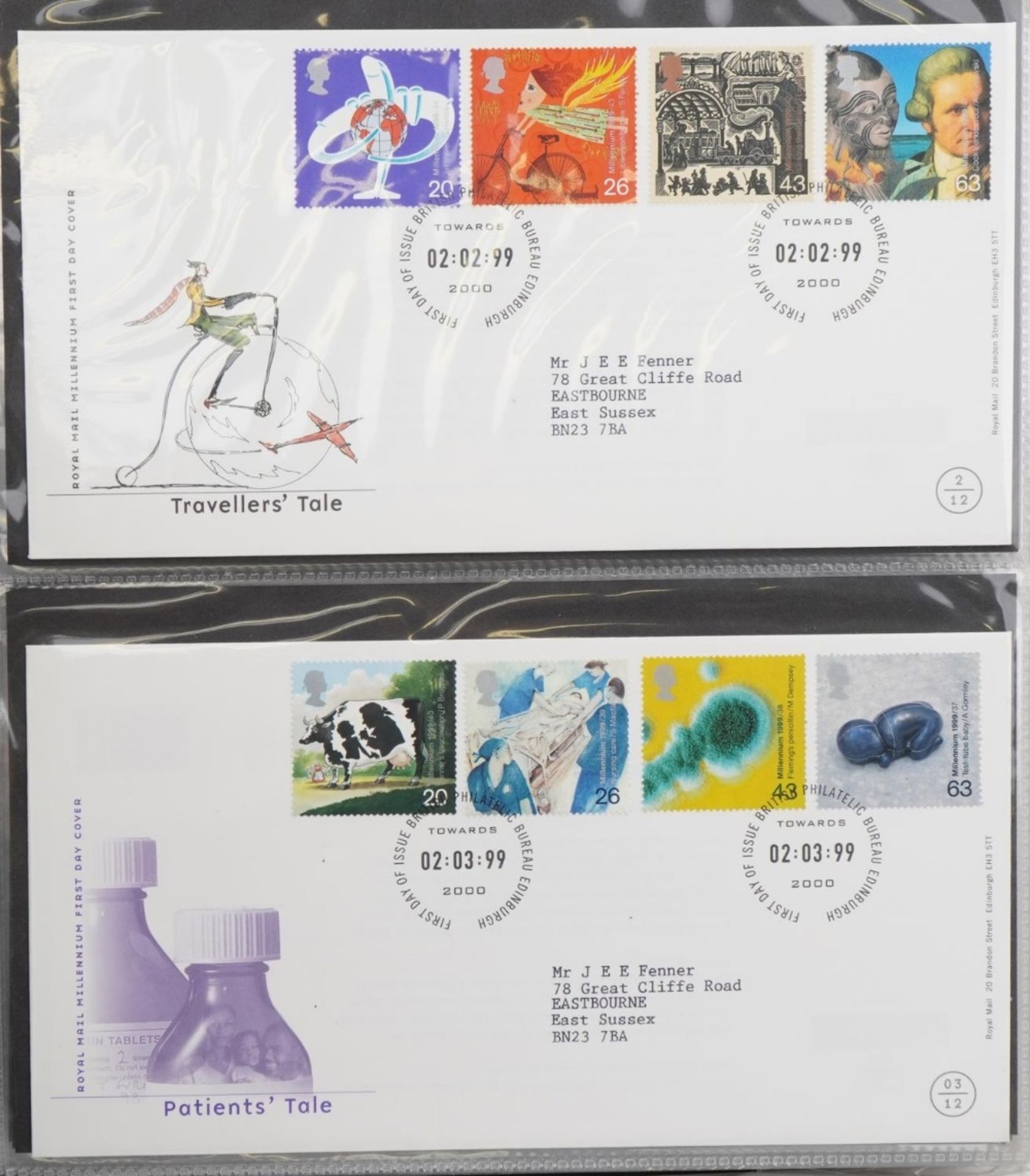 Collection of first day covers arranged in five albums including Benham and some loose stamps : - Bild 5 aus 8