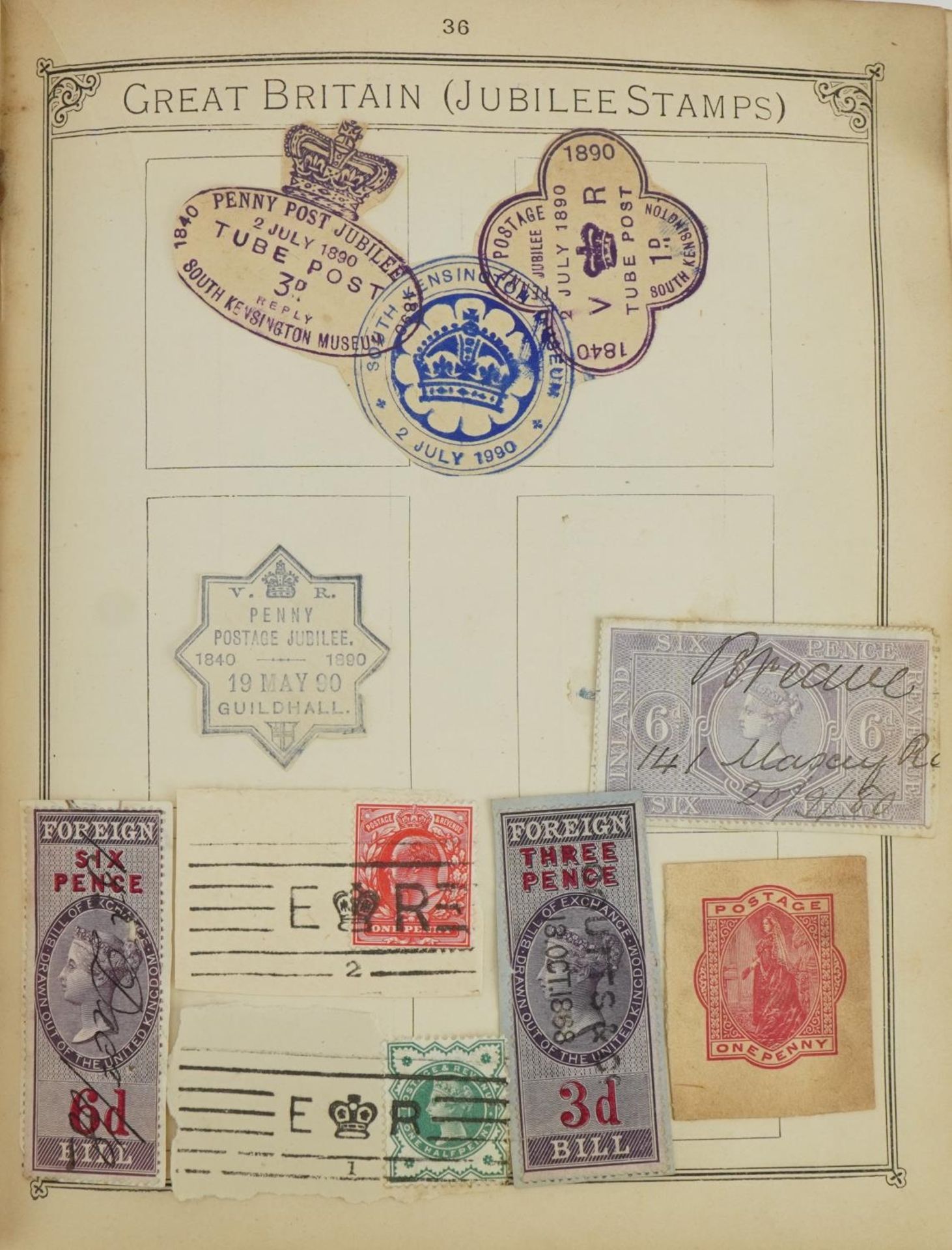 Antique and later Commonwealth and world stamps arranged in an album including Penny Reds : For - Bild 3 aus 8