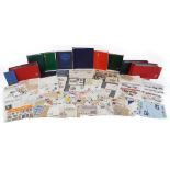 Large collection of stamps arranged in albums, stock books and on pages : For further information on