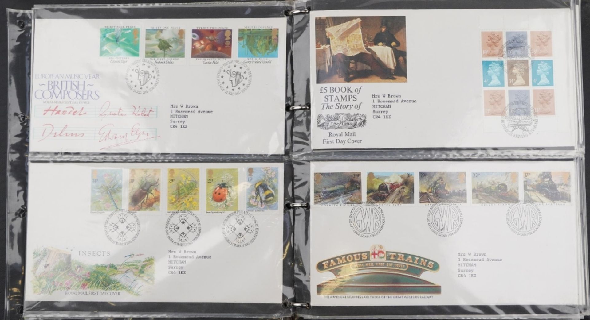 Collection of Royal Mint presentation packs and first day covers arranged in two folders : For - Bild 8 aus 14