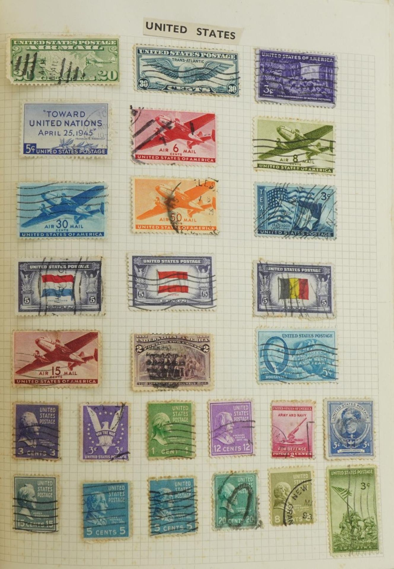 Collection of world stamps arranged in an Albion album : For further information on this lot - Bild 4 aus 5