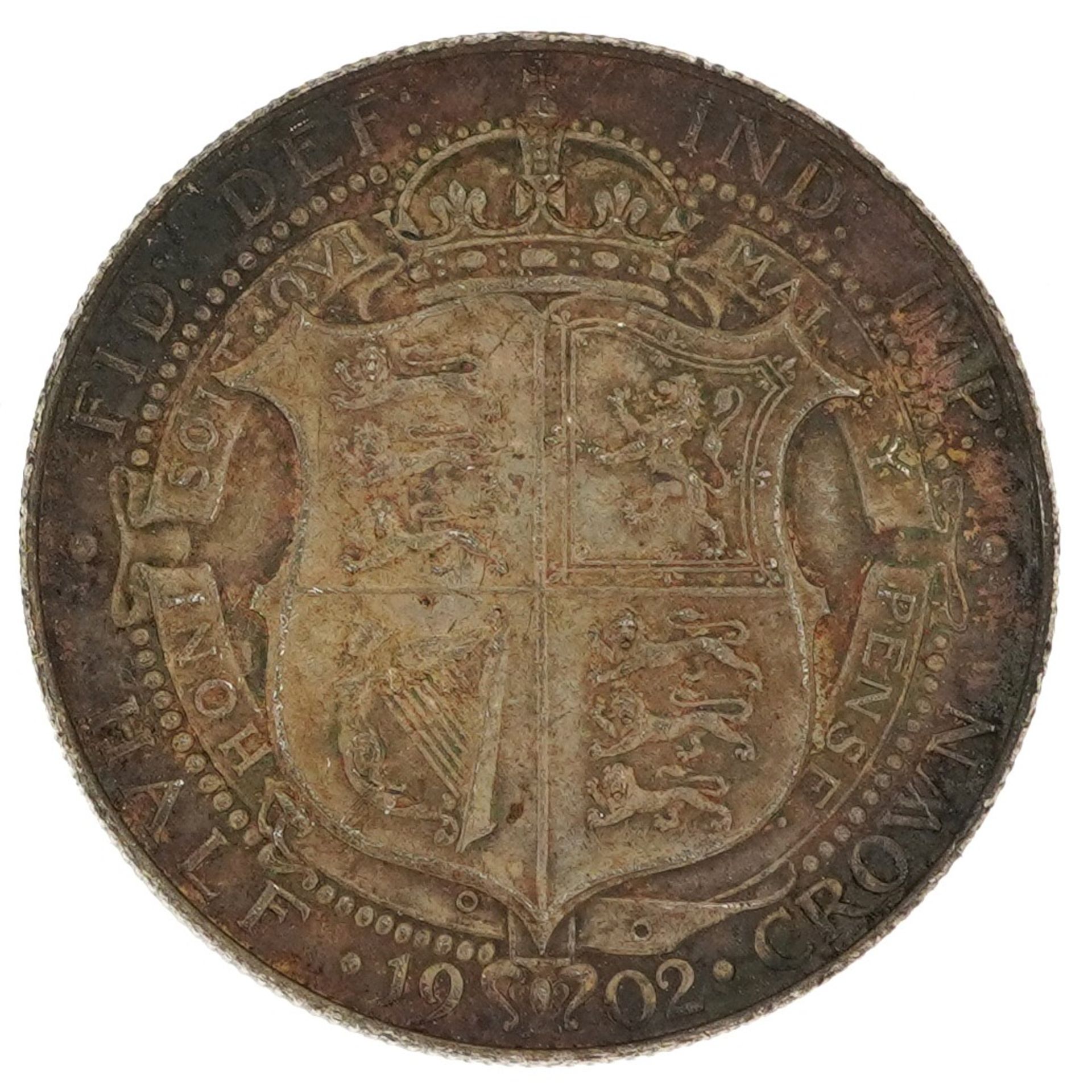 Edward VII 1902 silver half crown : For further information on this lot please visit
