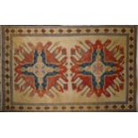 Large Turkish carpet having an all over traditional design, 390cm x 245cm : For further
