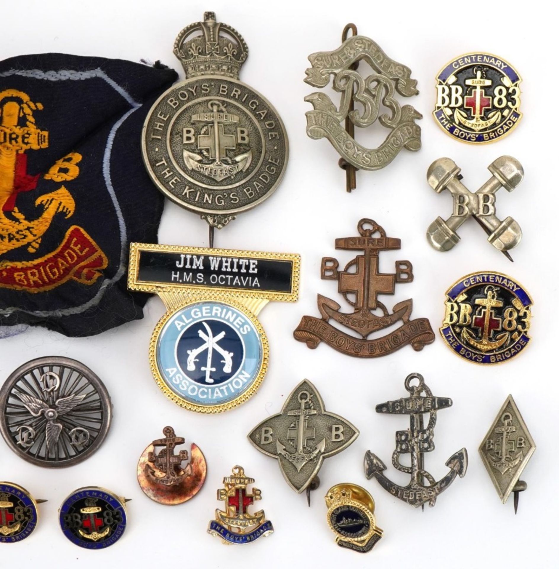 Predominantly Boy's Brigade memorabilia including a silver and enamel jewel, badges and a cycling - Image 3 of 4