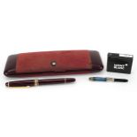 Montblanc Meisterstuck fountain pen with 14k gold nib and case : For further information on this lot