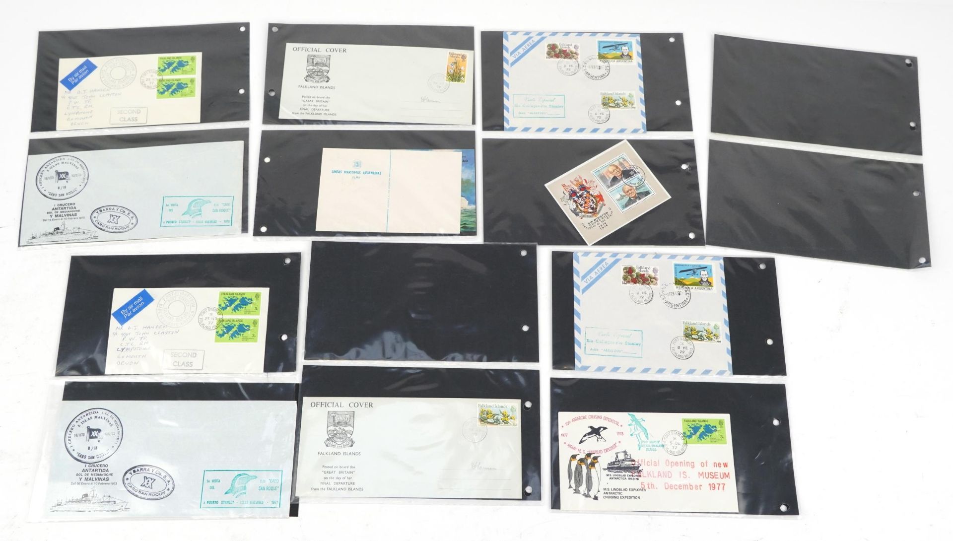 Collection of Falkland Islands thirty two special covers and postcards : For further information - Bild 6 aus 6