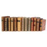 Thirteen 19th century and later hardback books including The Works of Shakespeare volumes 1, 2 and