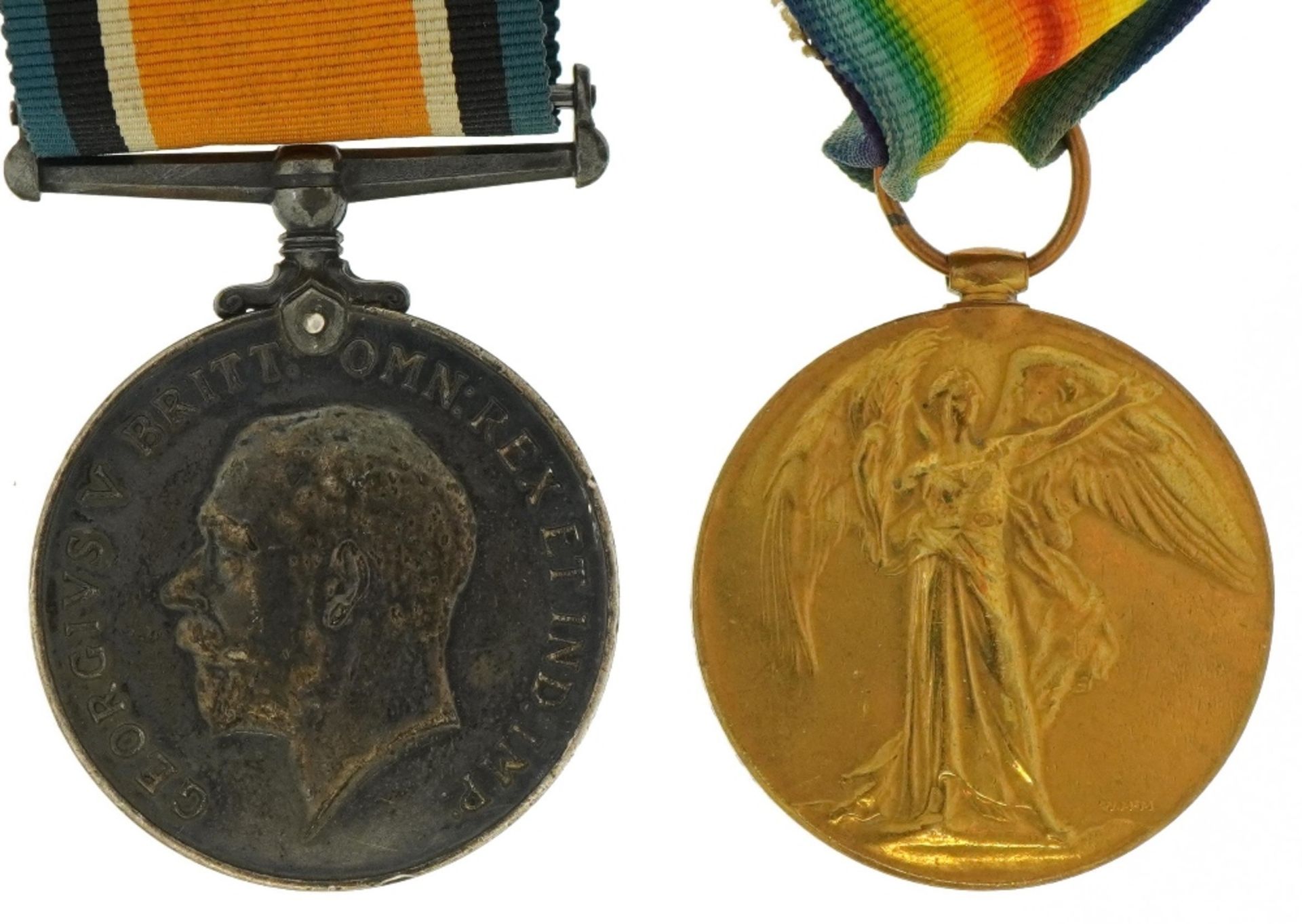 British military World War I pair awarded to 47526PTE.G.J.SADLER.NORTH'N.R. : For further
