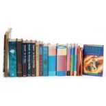 Hardback books including Harry Potter by J K Rowling, Lord of the Rings by J R R Tolkien and Pat