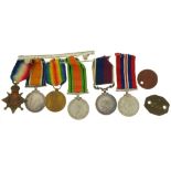 British military World War I and World War II six medal group relating to Private W Parmiter of