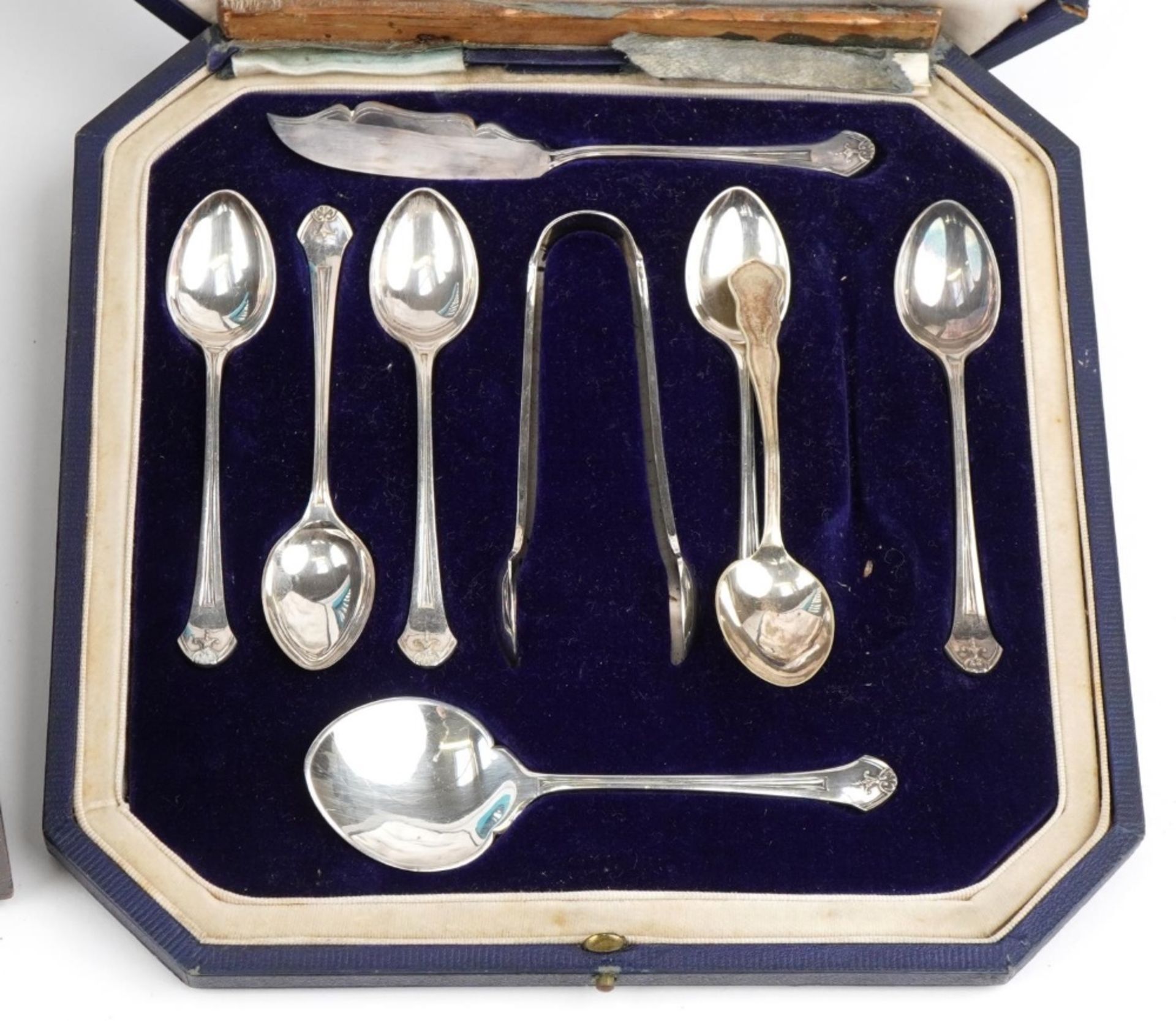 Silver plated and stainless steel cutlery including a Comitti canteen and two cased sets, the - Image 4 of 6