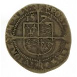 Elizabeth I 1574 hammered silver three pence : For further information on this lot please visit