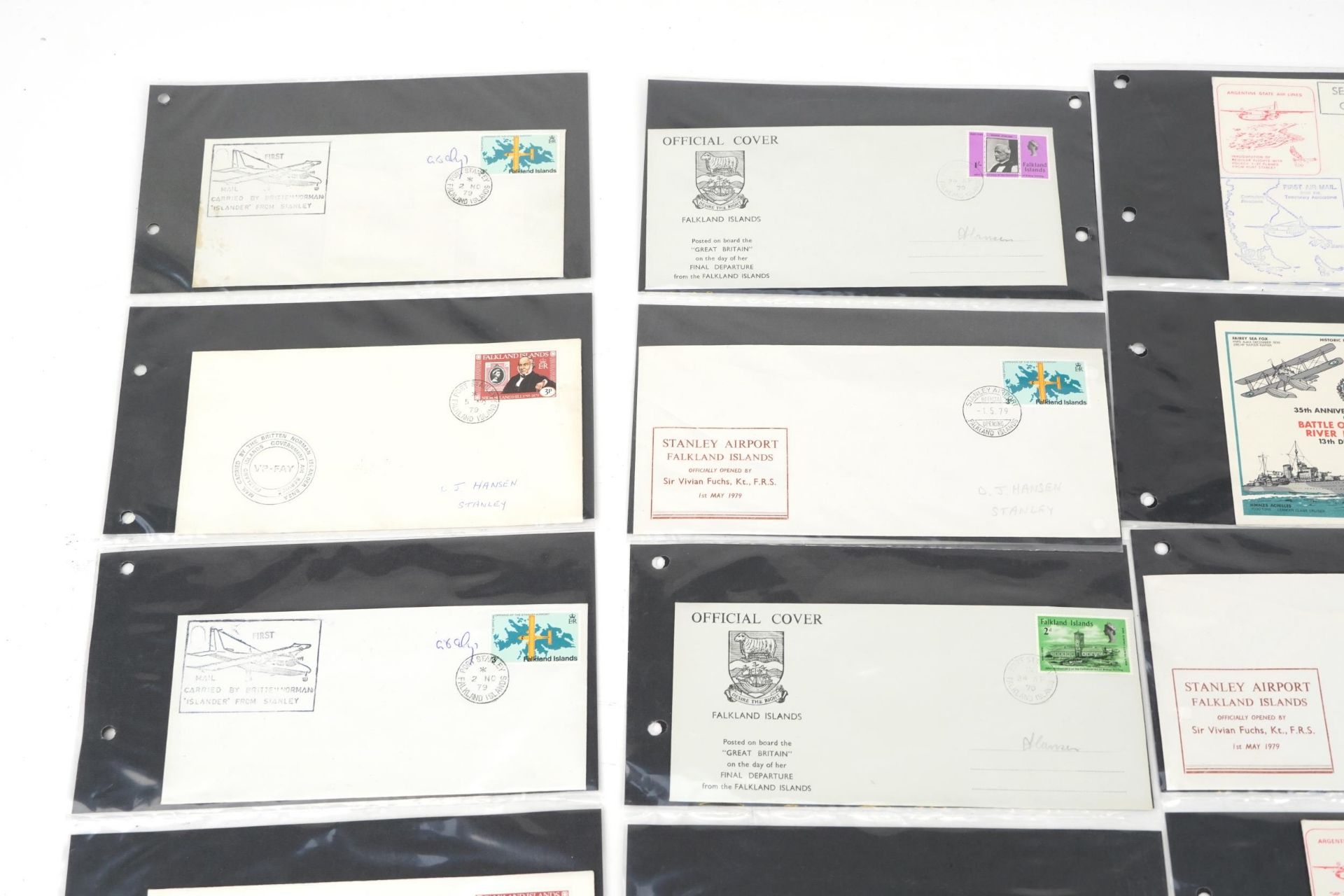 Collection of Falkland Islands thirty two special covers and postcards : For further information - Bild 2 aus 6