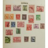 Collection of world stamps arranged in an Albion album : For further information on this lot