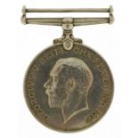 British military World War I 1914-1918 medal awarded to 49588PTE.P.J.BURTON.NORTH'N.R. : For further